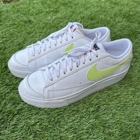 Nike Shoes - Nike Blazer Shoes Womens Size 10.5 Low Platformn White Lemon‎ Twist DJ0292-102